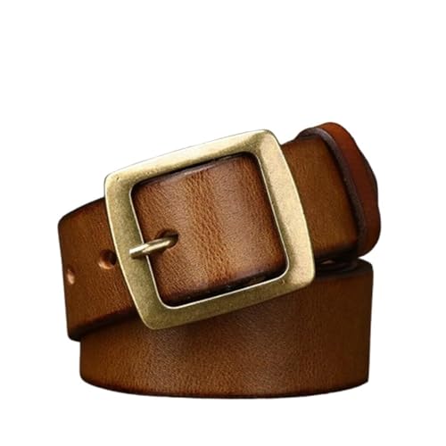 Ceinture cuir de vachette unisexe pour style formel et jeans