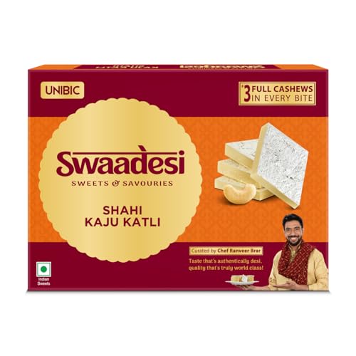 Unibic Foods India Pvt LTD Swaadesi Shahi Kaju Katli 180gm (B0D816FHP4) Amazon Price History, Amazon Price Tracker