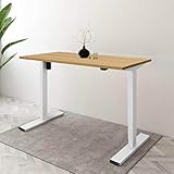 schreibtisch eiche 120 x 60 5 Jahre Gewährleistung für Tischgestell und 3 Jahre Gewährleistung für Motor