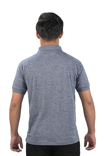 Image of Mens Half Sleeve Collared Casual Blend Polo T-Shirt with Front Pocket