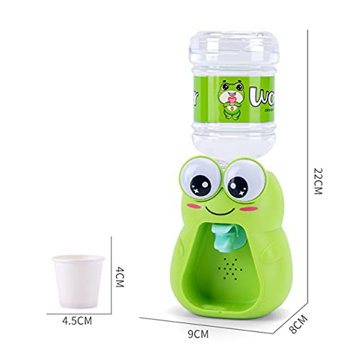 LUOZZY Mini dispensador de água para crianças adorável desenho de porquinho sapo máquina de água par