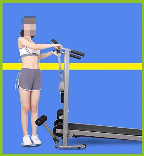 Image of Folding Treadmills Multifunctional Mechanical Treadmill Home Fitness Equipment Portable Gym Equipment Folding Running Jogging