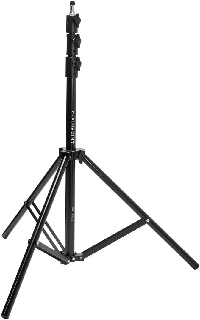 Flashpoint 2X Pro Air-Cushioned Heavy-Duty Light Stand (Black, 7.2')