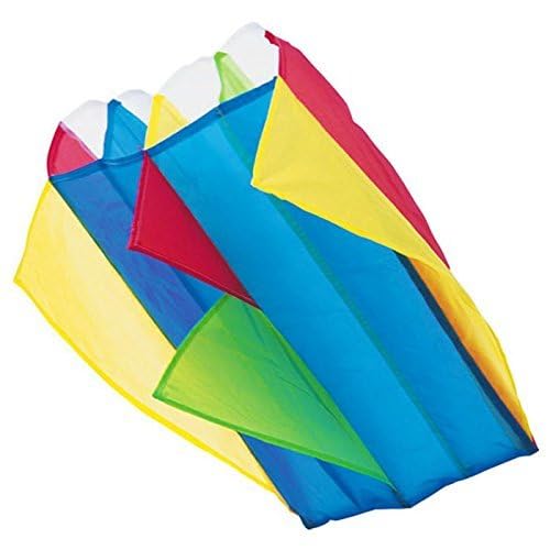 Parafoil Kite Kids Easy to Fly Nylon Kite with Line & Storage Bag 60cm x 51cm Pocket Size Portable Outdoor Toy for Beach Park Garden Travel No Frame Compact Beginner Kite for Children Adults