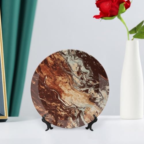 Plato Decorativo de Porcelana Ósea con Soporte 7 pulgadas miniatura 6