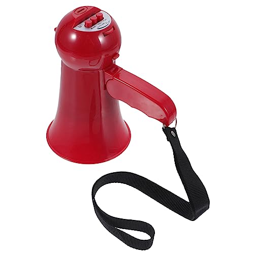 BESTonZON Portable Handheld Megaphone Loudspeaker with Volume for Parties and Sporting Events Lightweight Design with Comfortable Hand Strap Recording Function for Easy Communication