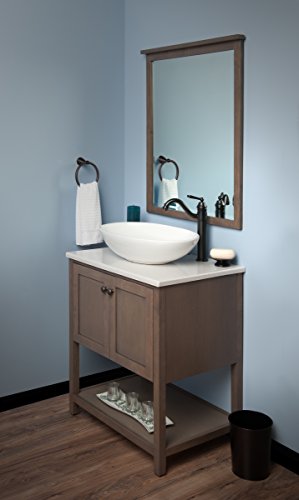 Novatto Tp-V07W Vessel Sink, White #TOP4