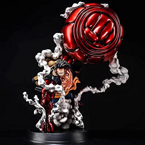 zuoshini Luffy Figure One Piece Collectible Model Actions Figure Ornaments Japanese Anime Figure Model Doll Collection Gifts for Kids Fans 9.8 inch (Luffy A)