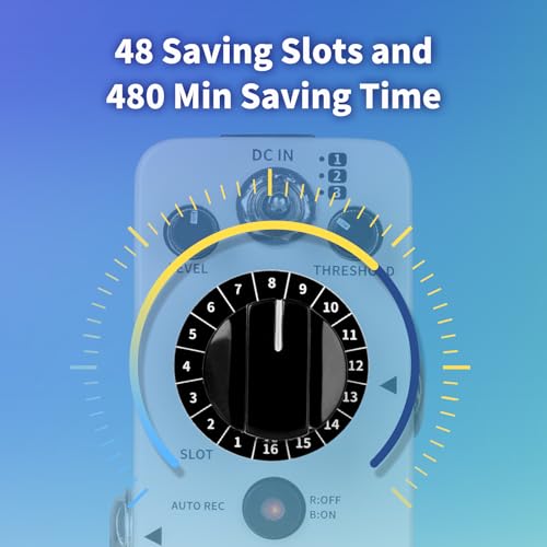 Image of MOOER Micro Looper II Guitar Loop Effect Pedal 480 Minutes | AUTO REC Function, 480 Minutes Recording Time, 3 Saving Banks and 16 Slots Per Bank, Durable Metal Box