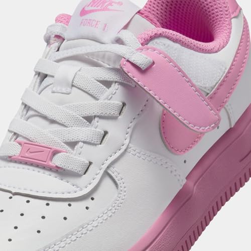 Force 1 Low EasyOn Preschool Lifestyle Shoes (White/Magic Flamingo) (IB4412-100, Pink/White)2