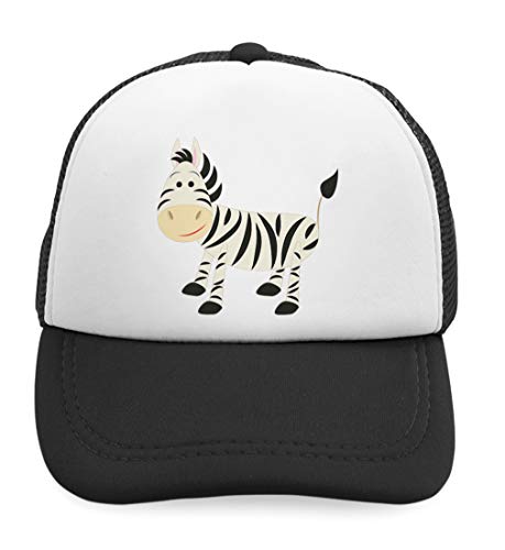 Custom Kids Trucker Hat Zebra Animals Safari Polyester Boys Caps & Girls