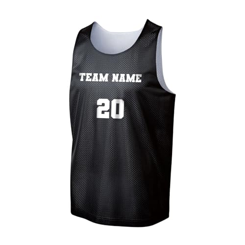 Customized Personalized Basketball Mesh Jersey, Adult Sizes, Custom Player Name Team Name and Jersey Number, Reversible Side Also Customized, Jersey Tank Top