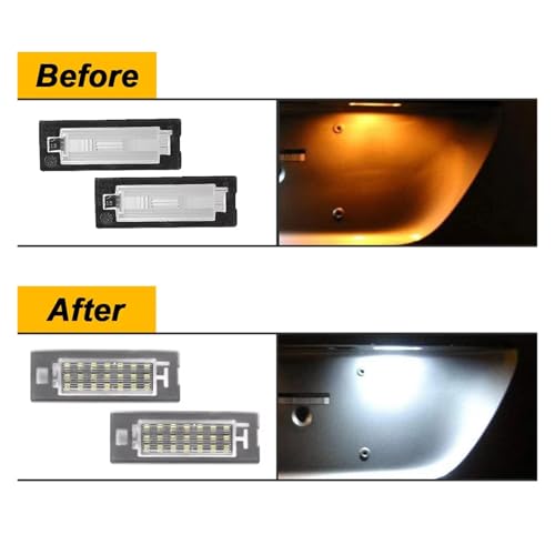 Lámpara matrícula LED Fiat Panda 2012 recambio óptico para pasar ITV 3