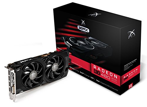 XFX Radeon RX 480 Core Edition Grafikkarte, 8 GB GDDR5, Schwarz