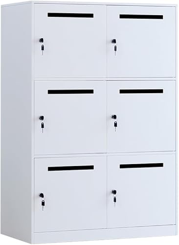 Armario de almacenamiento de metal con cerradura, organizador con cerradura, armario de acero para empleados de oficina, hogar, banco, escuela,