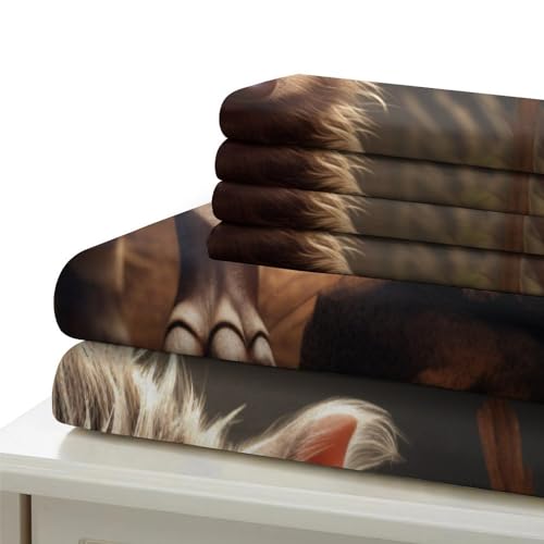 Housse de couette sans boutons Warthog 135x200 avec zip pour lit simple