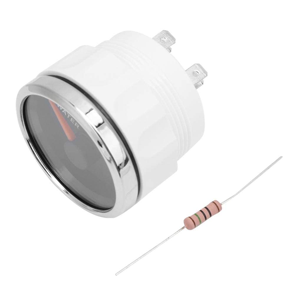 Jauge de Niveau d'Eau Numérique 52mm, 12V/24V, Acier Inoxydable 316L, IP67 Étanche, Rétroéclairage LED Rouge, pour Voiture Bateau Machine de Construction
