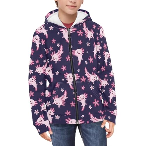 Boys Girls Zipper Hoodies Sweatshirt Long Sleeve Hoodies with Pockets Pullover Sports Tops Age 6-14 Kids3