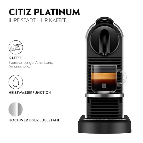 NESPRESSO DE’LONGHI CitiZ Platinum Titan Original Kapselmaschine EN220.T – Ansicht 2