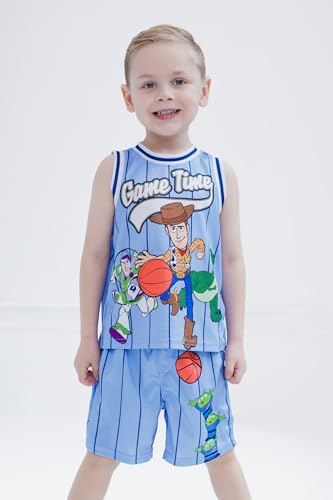 Image of Disney Boys' Basketball Jersey & Shorts Set - Athletic Outfit for Toddlers & Big Kids (2T-10 /12)