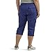 Lee Women's Plus Size Ultra Lux Comfort with Flex-To-Go Cargo Capri Pant Medieval Blue 22 Plus