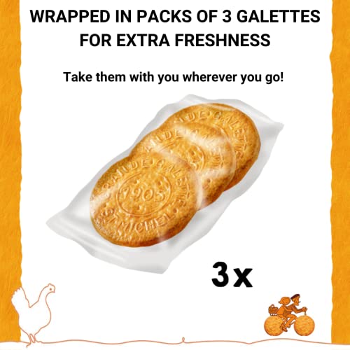 St Michel Grandes Galettes Butter Cookies Biscuits With Sea Salt 5.29Oz Made In France thumb #3