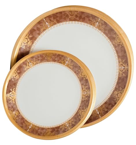 Service de table rond en mélamine incassable et complet pour simplifier vos réceptions - 5