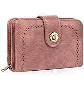 Portafoglio Donna in PU Pelle Portamonete Vintage Di Blocco RFID Con