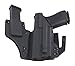 Fierce Defender IWB Kydex Holster Compatible with Glock 19 23 32 w/Olight PL-Mini Valkyrie +1 Series w/Claw -Made in USA- Gen 5 Compatible (Black)