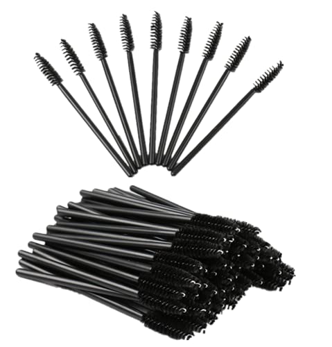 300 PCS Desechables Cepillos de Pestañas,Cepillos de Pestañas,Gupillones Desechables,Rimel Cepillos de Maquillaje Pinceles Aplicadores para Maquillaje de Cejas Negro