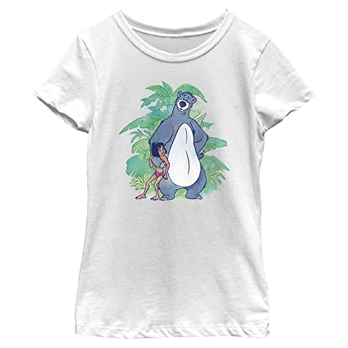T-shirt Jungle Book Boogie Disney pour fille en blanc taille L JUNGLE-DSJB009DSC