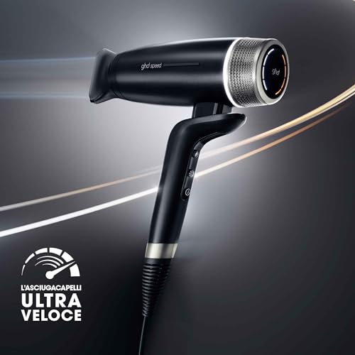 ghd speed, Asciugacapelli Professionale Ultra-Veloce a Ioni, Nero Opaco - Immagine 1