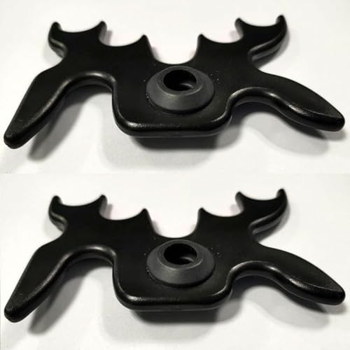 Oniissy Billardqueuekopfhalter für Pool- und Snooker-Queues, höhenverstellbar mit Gummidichtungen, Kunststoff-Brückenauflage Zubehör für Billardzimmer, Schwarz (1 Stück)