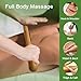 OnVisit 3PCS 100% Natural Solid Bamboo Massage Sticks,GuaSha Bamboo Massage Rollers for Back,Legs,Full Body,Deeply Deep Tissue Massage,Muscle Relax,Body Shaping,Portable Therapy Set(with Storage Bag)
