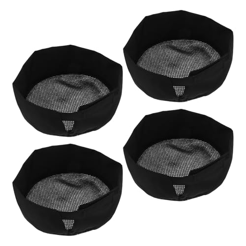 Toque de cuisinier avec filet respirant YARNOW ajustable pour homme, lot de 4 pièces