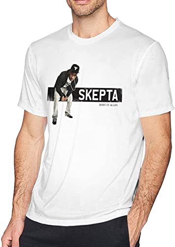 Photo de LIAO1999X Skepta Doin'it Again Exercise Men's Short Sleeve T-Shirt White T-Shirts à Manches Courtes(3X-Large)