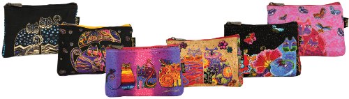 Canvas Corp LB4880 Cosmetic Bag Zipper Top , 916-Inch, Feline Minis, Assorted- 1 count