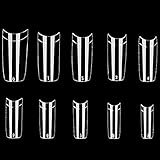 【Regalos exquisitos】 Las puntas artificiales acrílicas son muy adecuadas para expertos en uñas profesionales o estudiantes de uñas, adecuadas para salones de uñas y arte de uñas de bricolaje en el hogar, regalos exquisitos para mujeres, madres o novias.