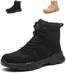 Steel Toe Boots Men Women Work Boots Lightweight Comfortable Non-Slip Safety Shoes for Industrial Construction