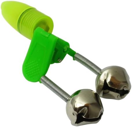 10 LED Fishing Rod Tip Light & Twin Bells Bite Alarm A40