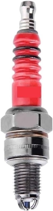 Sparking Plug 1/2Pcs Racing Spark Plug 3 Triple Electrode A7TC D8TC GY6 CG 50 70 110 125 150CC Motorcycle ATV Scooter Bike Go Kart Easy to Install (Color : 1Pcs A7TC)