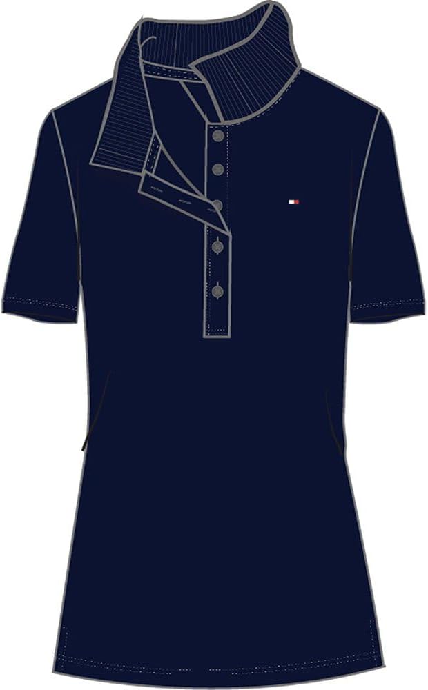 Tommy Hilfiger Kadın 1985 İnce Pike Polo Ss S/S Polo Gömlekler