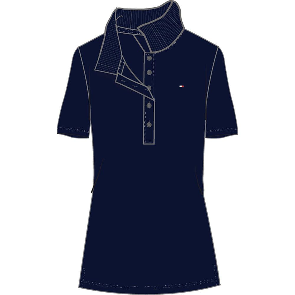 Kadın 1985 İnce Pike Polo Ss S/S Polo Gömlekler
