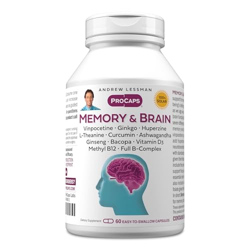 ANDREW LESSMAN Memory & Brain 60 Capsules – Naturally Supports Brain