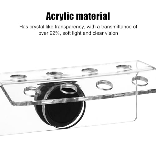 MiOYOOW Coral Frag Holder, 4/8 Plug Holes Acrylic Coral Frag Rack with Magnetic Suction Cup for Aquarium Household Fish Tanks - Image 3