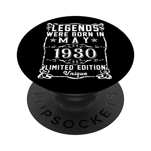 Cumpleaños Mayo 1930 Edición Limitada Regalo Legend May PopSockets PopGrip Intercambiable