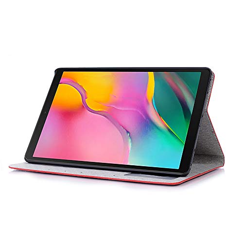 Galaxy Tab A T515 Case, TechCode Premium PU Leather Flip Wallet Stand Cover Card Slots Pouch Bumper Shell Folio Protective Case for Samsung Galaxy Tab A 10.1 SM-T510/T515 (EYW-R)