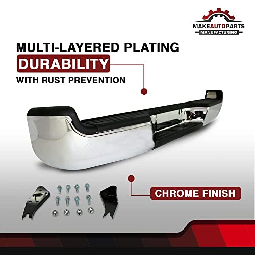 Make Auto Parts Manufacturing Rear Step Bumper Assembly Chrome Steel For Toyota Tacoma 2005 2006 2007 2008 2009 2010 2011 2012 2013 2014 2015 With SR5 Package - TO1103113