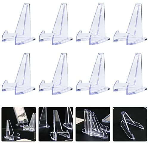 Toyvian 10 Pçs Suporte De Cavalete De Acrílico Suporte De Placa Mini Suporte De Cavalete De Exibição