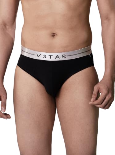 Image of VSTAR SG 04 Men's Cotton Elastane Brief with Metallic Waistband